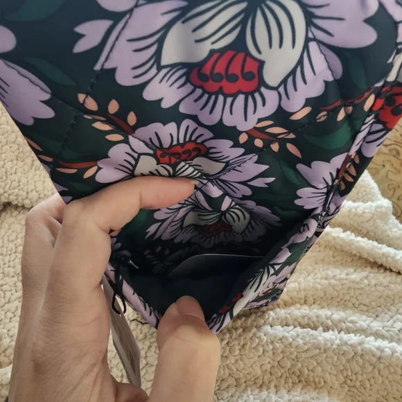 Vera Bradley Purple And Green Curling & Flat Iron Cover in ultralight - Picture 4 of 5